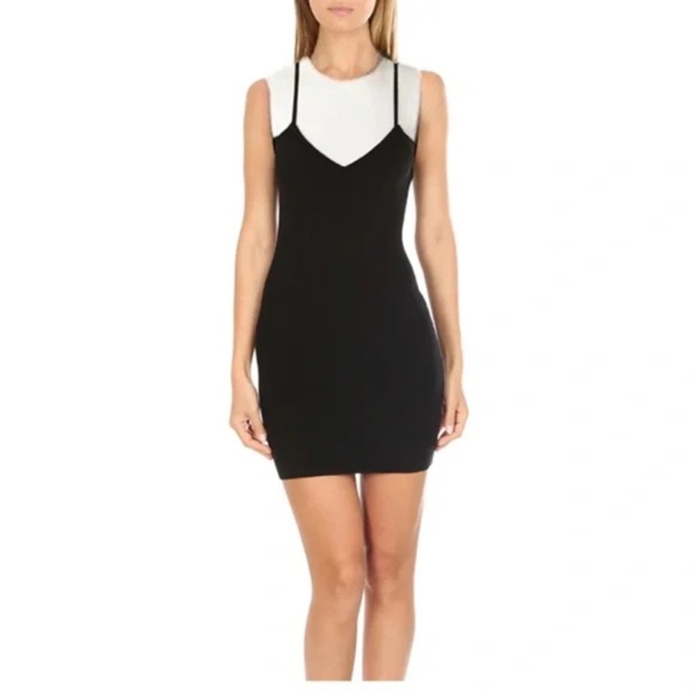 A.L.C. Black and White Mini Dress